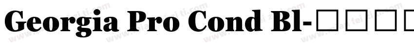Georgia Pro Cond Bl字体转换